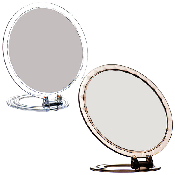 Small Round Mirror w/ Stand, Sunflower, 6.6" x 6.6" (12 Pack)