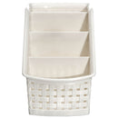 NuValu Plastic Multipurpose 7" Organizer, Rattan, Ivory (15 Pack)