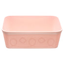 NuValu Plastic Multipurpose 7.2" Organizer, Stitch, Pink & Beige (12 Pack)