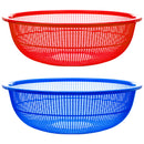 NuValu Round Plastic 21" Colander (12 Pack)