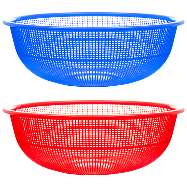 NuValu Round Plastic 25" Colander (12 Pack)