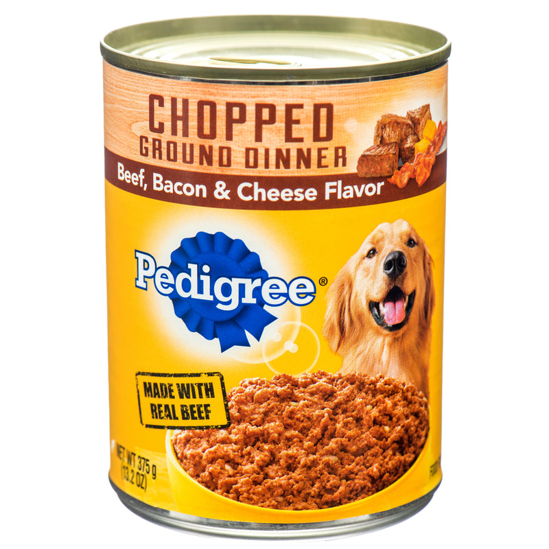 Pedigree 13.2 Oz Chunky Beef, Bacon &Cheese (12 Pack)