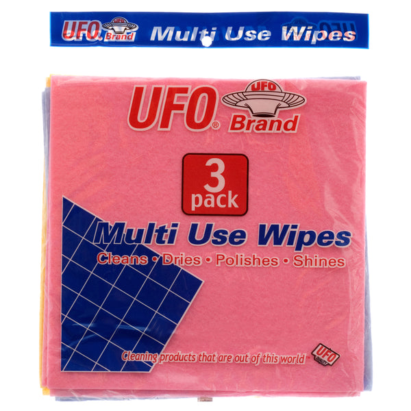Ufo Wipe 3 Pk Multi Use 3 Assorted Color (36 Pack)