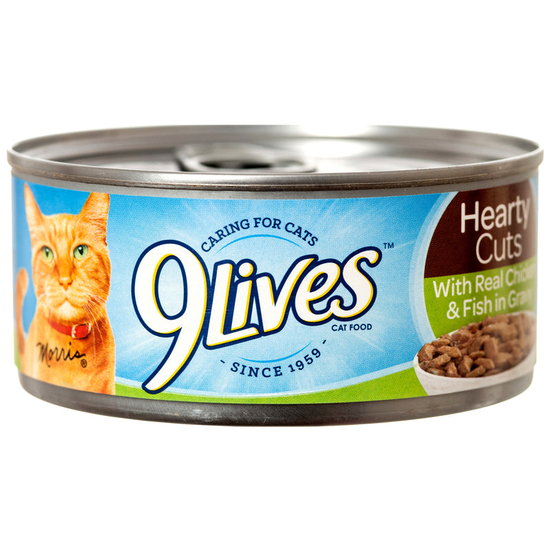 9 Lives Slices Chicken & Fish In Gravy 5.5 Oz (24 Pack)