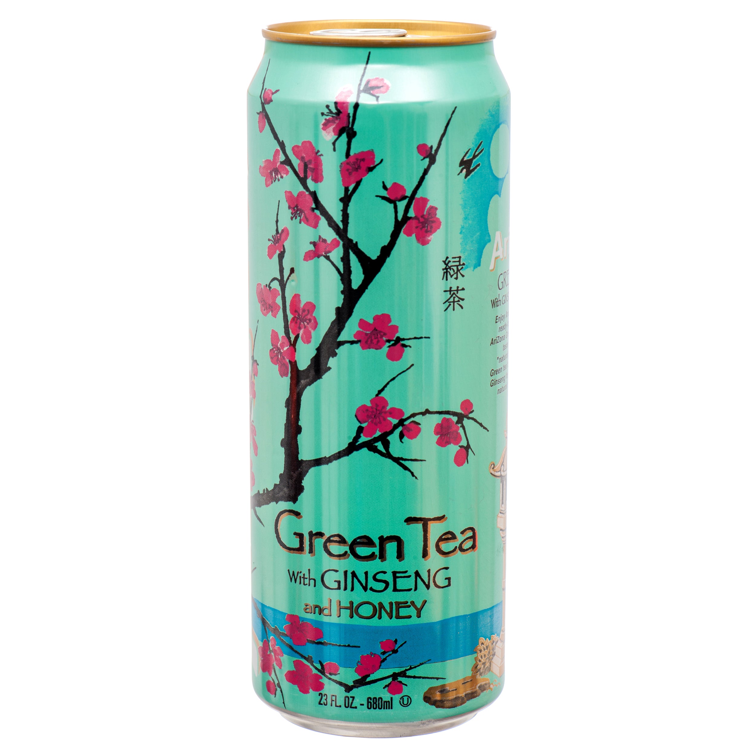 Arizona Green Tea w/ Ginseng & Honey, 23 oz (24 Pack)