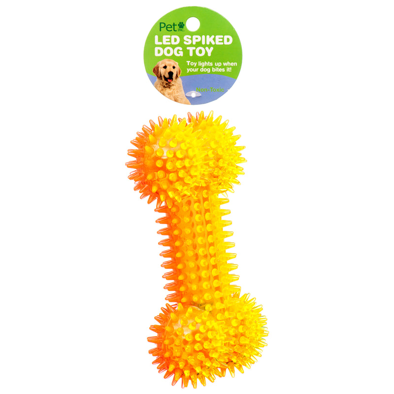 Led Spiked Dog Toy Asst Color 24Pk (24 Pack)