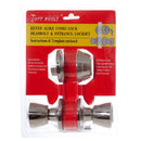 Lock Entry Knob W/Dead Bolt 2Pc Set