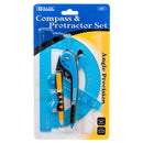 Compass & Protractor Set (24 Pack)