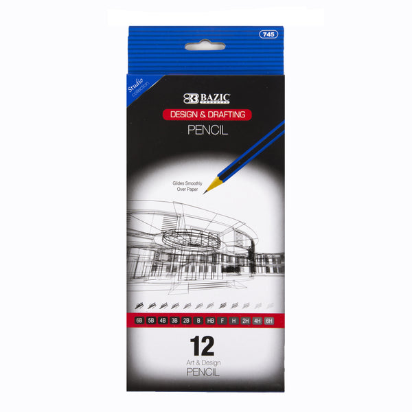 Design & Drafting Artist Pencil, 12 Count (24 Pack)