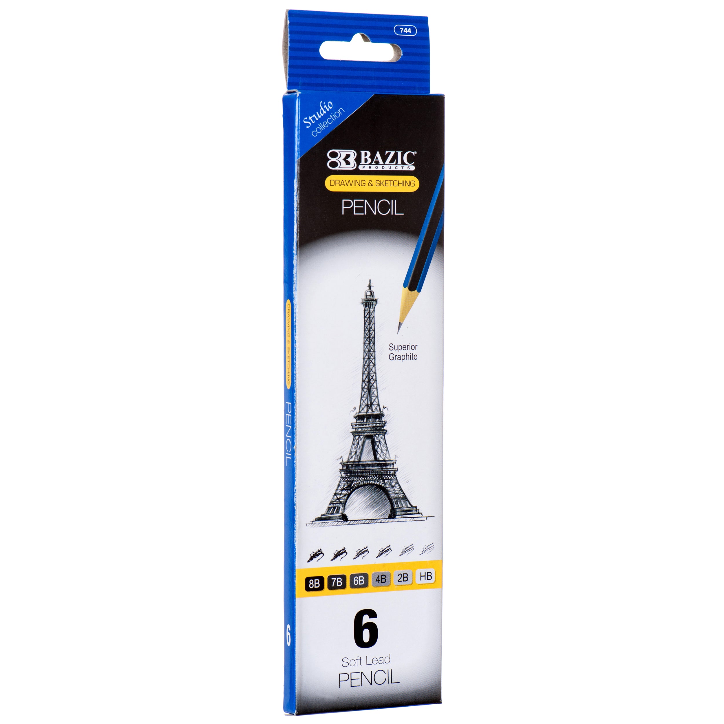 Drawing & Sketching Artist's Pencil, 6 Count (24 Pack)