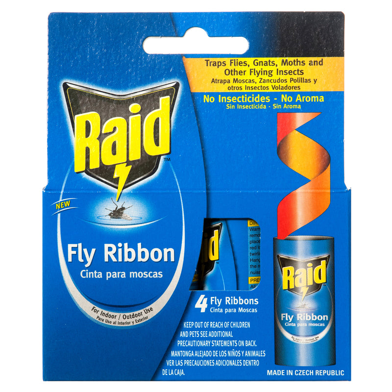 Raid Fly Ribbon, 4 Count (24 Pack)