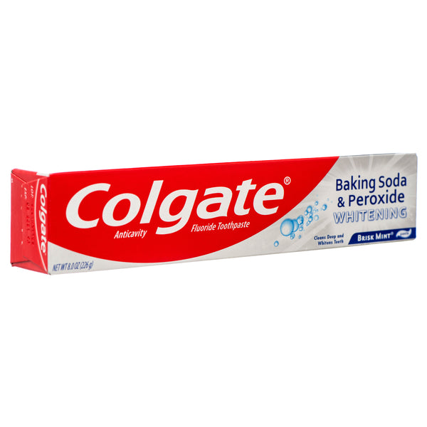 Colgate Whitening Toothpaste w/ Baking Soda & Peroxide, 8 oz (24 Pack)