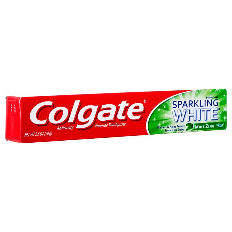 Colgate Mint Gel Toothpaste, Sparkling White, 2.5 oz (24 Pack)
