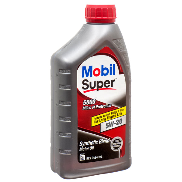 Mobil Super Motor Oil 1Qt 5W20 (6 Pack)