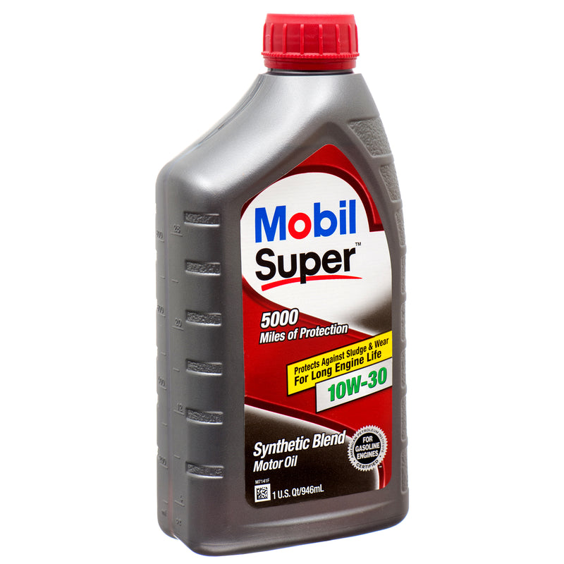 Mobil Super Motor Oil 1Qt 10W30 (6 Pack)