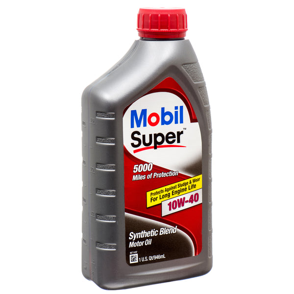Mobil Super Motor Oil 1Qt 10W40 (6 Pack)