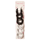 Hair Ponytail 24Pc Blk & Wht