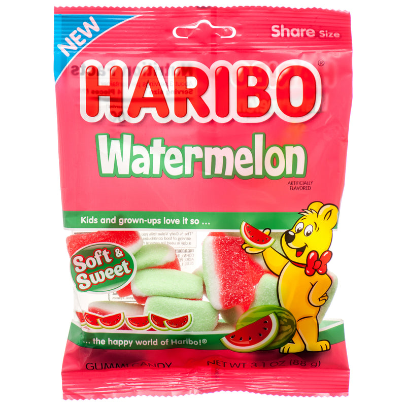 Haribo Watermelon Gummi Candy, 3 oz (12 Pack)