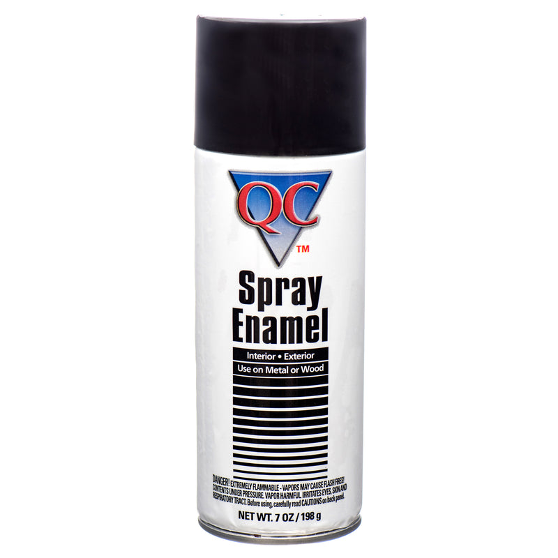 Spray Paint 7 Oz Flat Black (12 Pack)