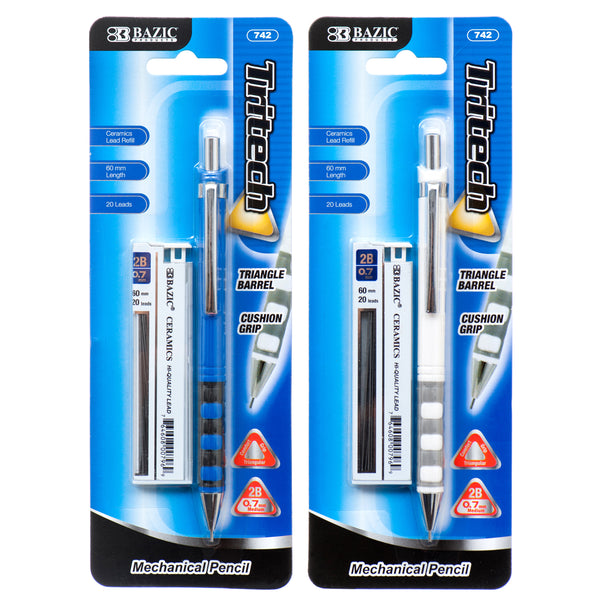 Mechanical Lead Pencil w/ 0.7 mm Lead Refills (24 Pack)