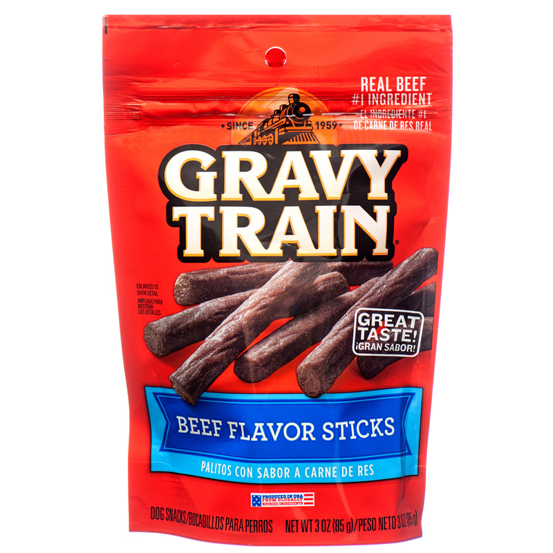 Gravy Train Dog Snacks 3 Oz Beef Stick (12 Pack)