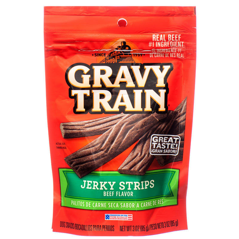 Gravy Train Dog Snacks 3 Oz Jerky Strips (12 Pack)