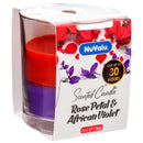 NuValu Scented Candle, Rose Petal & Violet, 4 oz (12 Pack)