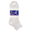 Sport Socks Men 2 Pair Ankle All White 10-13 (6 Pack)