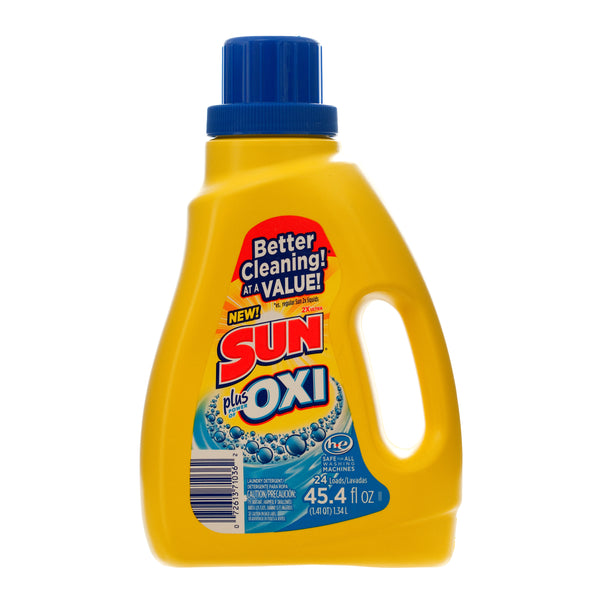 Sun Liquid Laundry Detergent w/ Oxi, 45.4 oz (6 Pack)