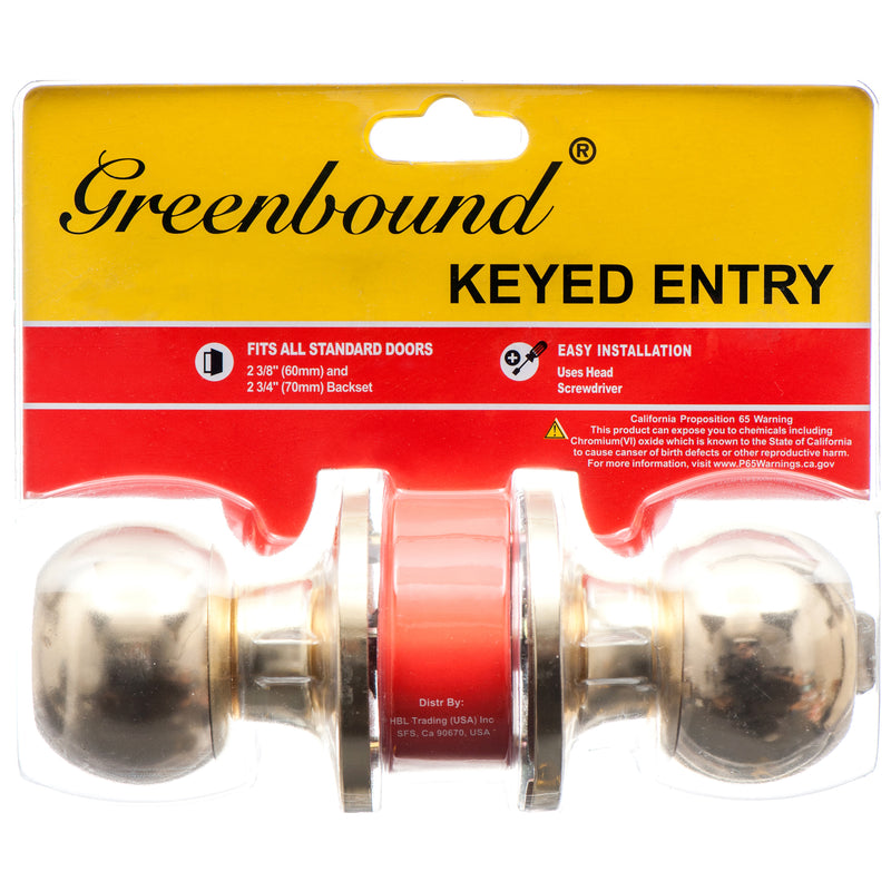 Lock Entry Knob Round Handle (6 Pack)