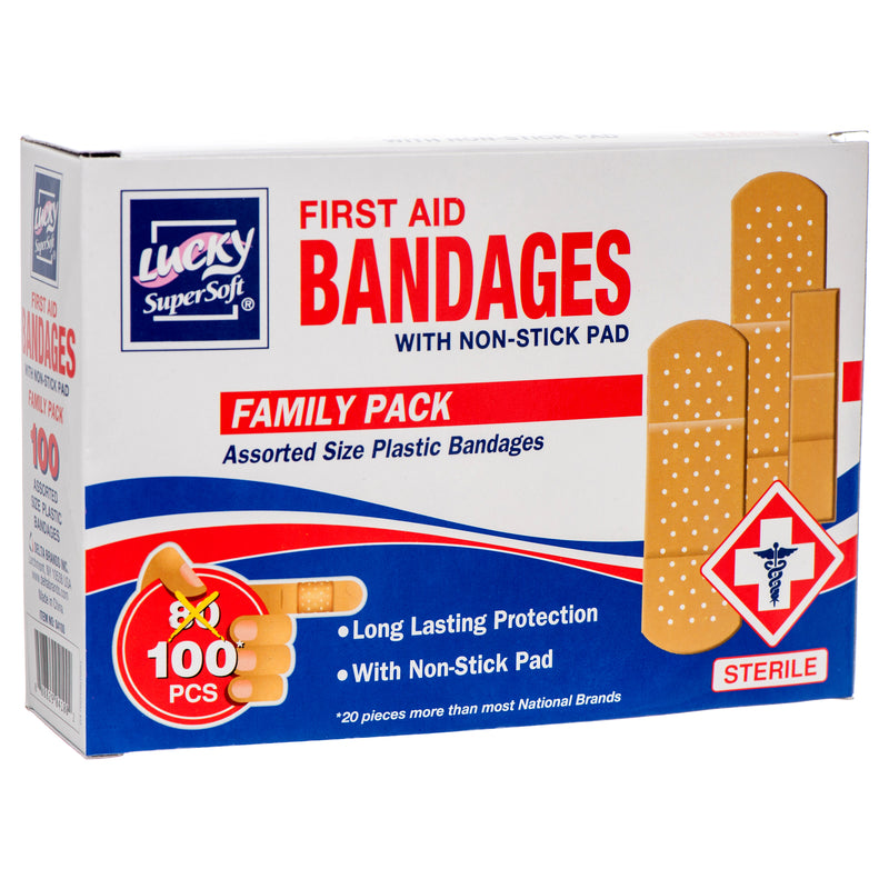 Lucky Bandages, 100 Count (24 Pack)
