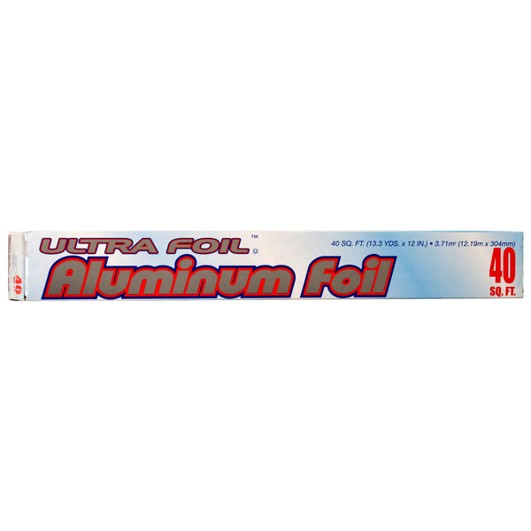 Durable Aluminum Foil, 40' (50 Pack)