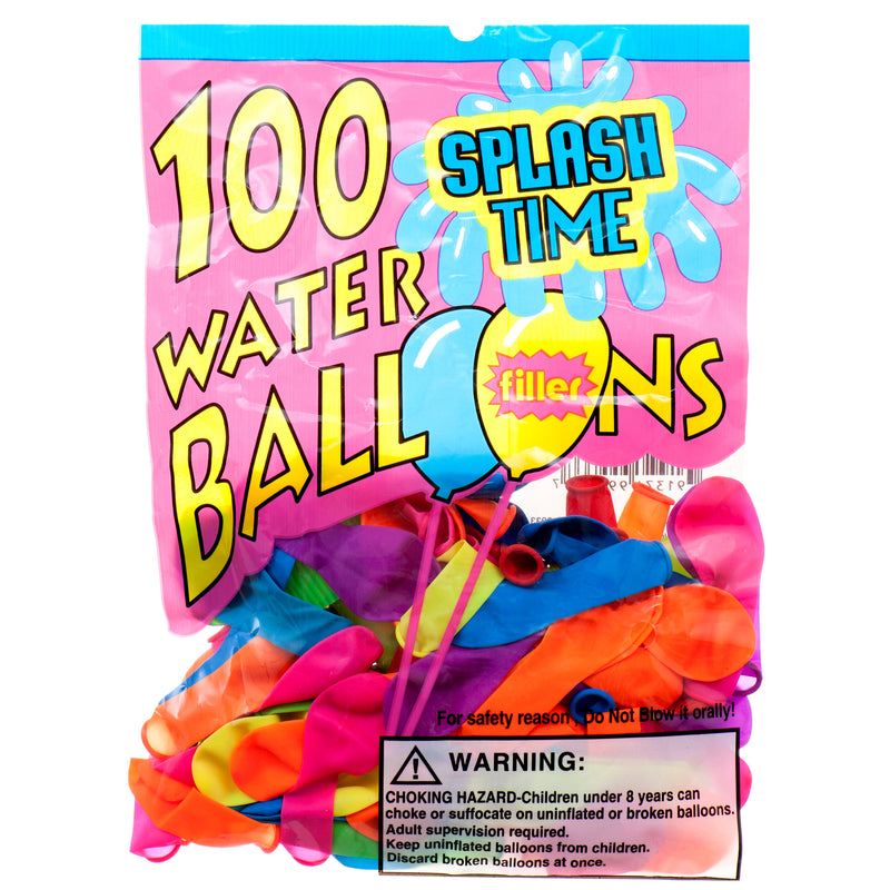 Water Balloons, Assorted Colors, 100 Count (12 Pack)