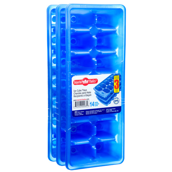 Ice Cube Tray 3Pk Blue Clr #263 (24 Pack)