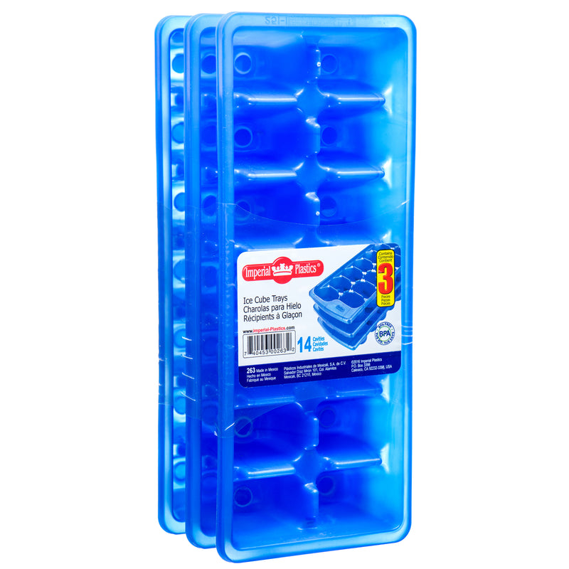 Ice Cube Tray 3Pk Blue Clr