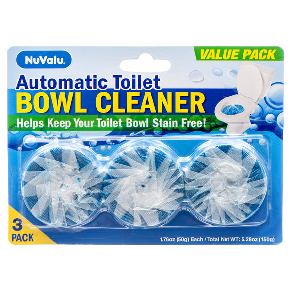 NuValu Toilet Bowl Cleaners, 3 Count (24 Pack)