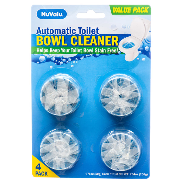 NuValu Toilet Bowl Cleaners, 4 Count (24 Pack)