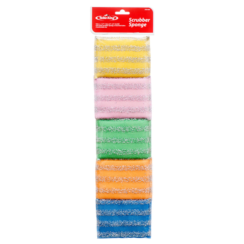 Scrubber Sponge, 5 Count (24 Pack)