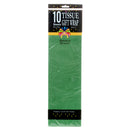 Tissue Wrap 10 Ct - Green (12 Pack)