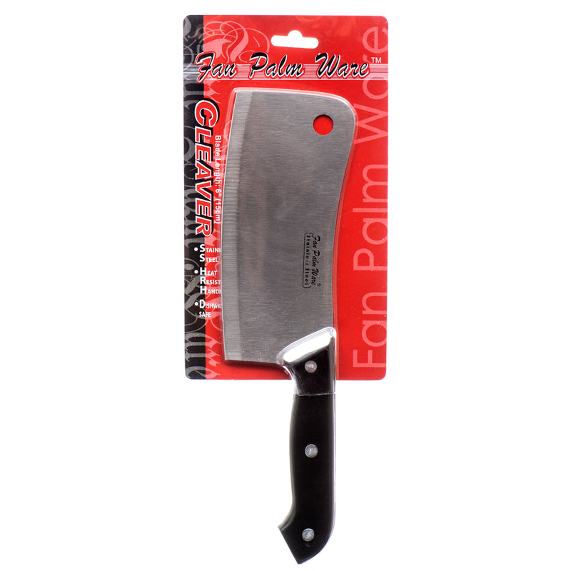 Knife Cleaver 6" - Stainless Steel
