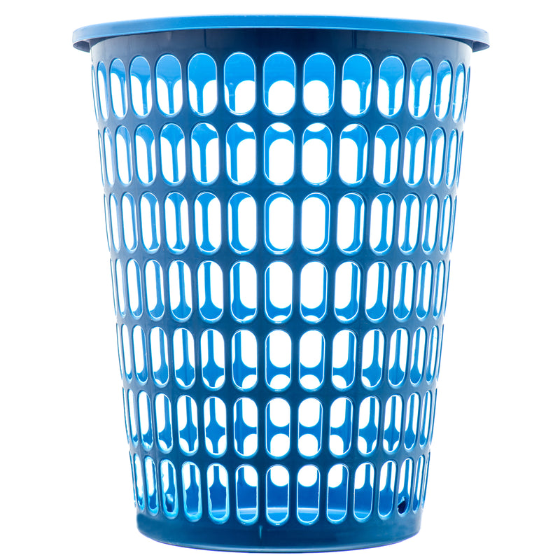 Round Laundry Basket w/ Lid, Assorted Colors (24 Pack)