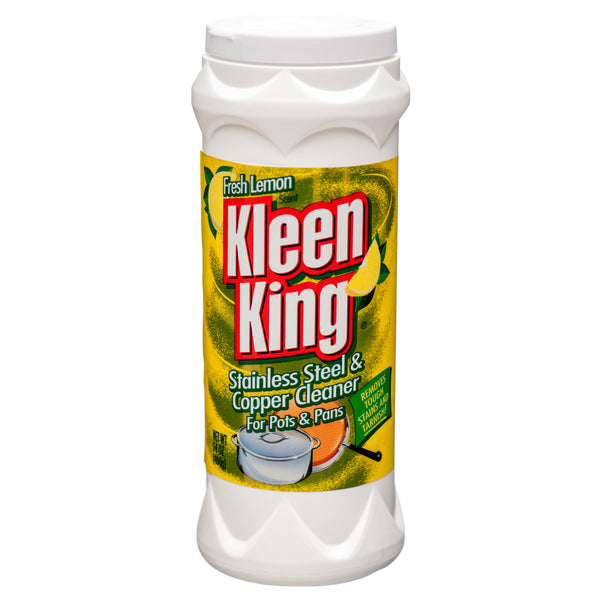 Kleen King Stainless Steel & Copper Cleaner, Lemon Scent (12 Pack)