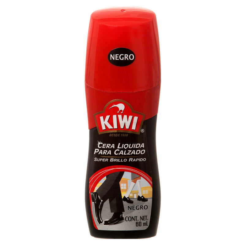 Kiwi Shoe Polish Liquid, Black, 2 oz (12 Pack)