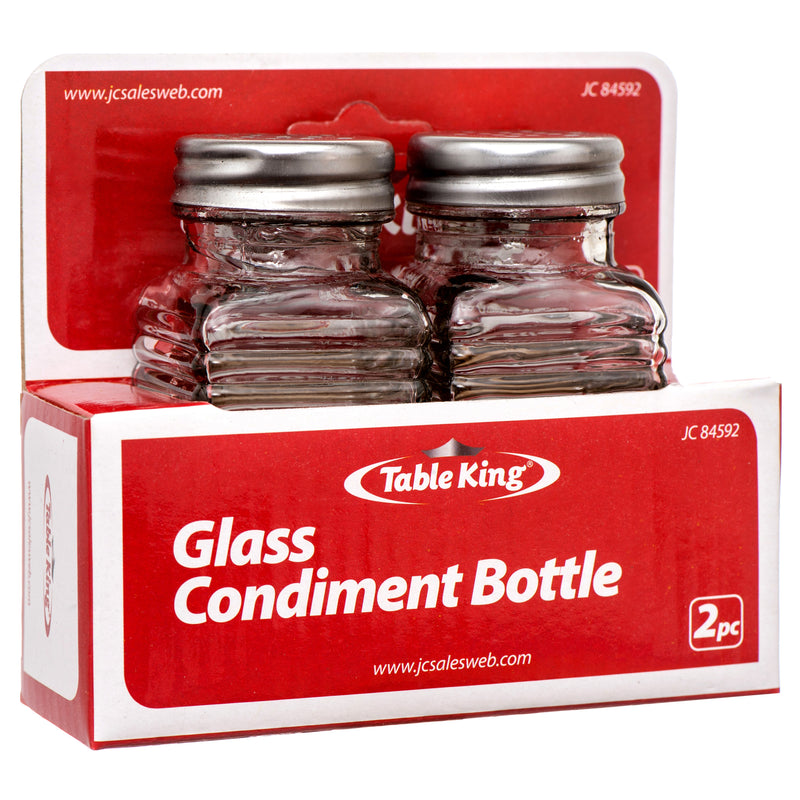 Table King Salt & Pepper Shaker Bottle Sq 2Pcs (24 Pack)