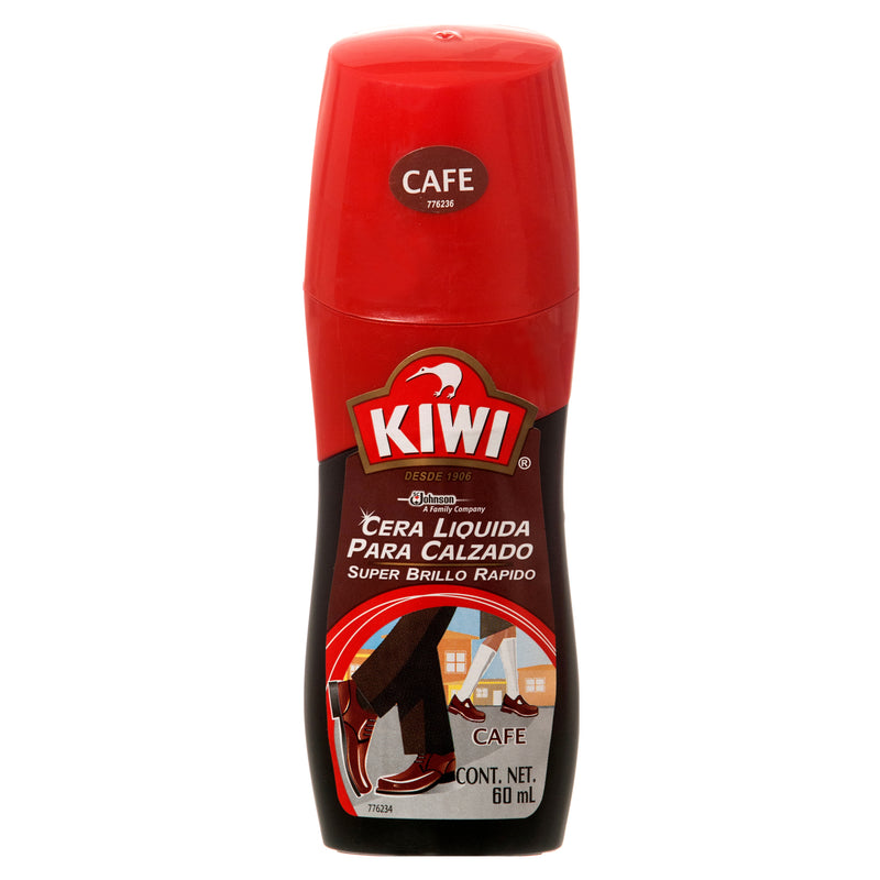 Kiwi Shoe Polish Liquid, Brown, 2 oz (12 Pack)