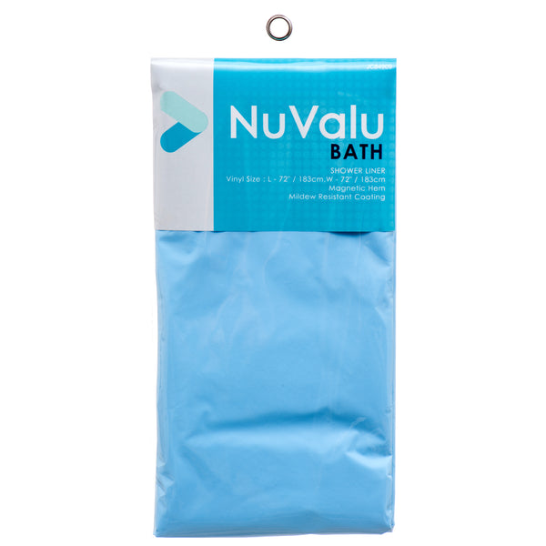 Nuvalu Shower Liner 0.04Mm Peva 70"X72" Color Asst (24 Pack)