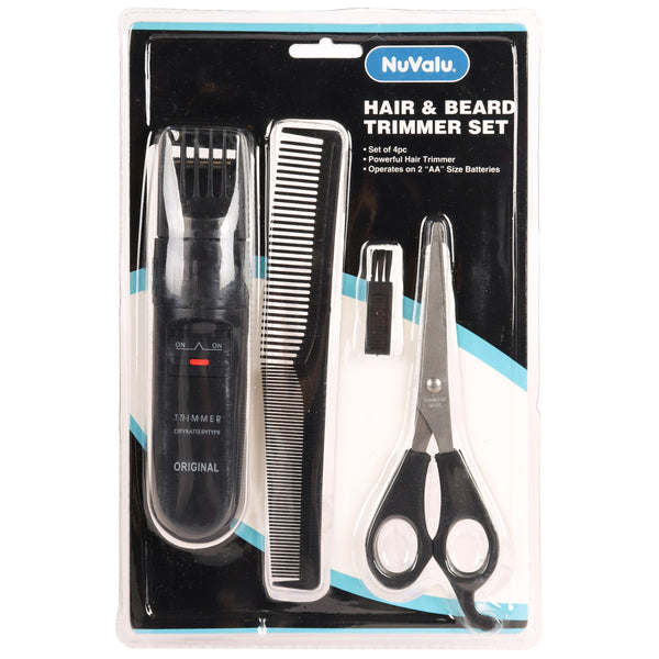 NuValu Hair Trimmer 4-Piece Set (24 Pack)