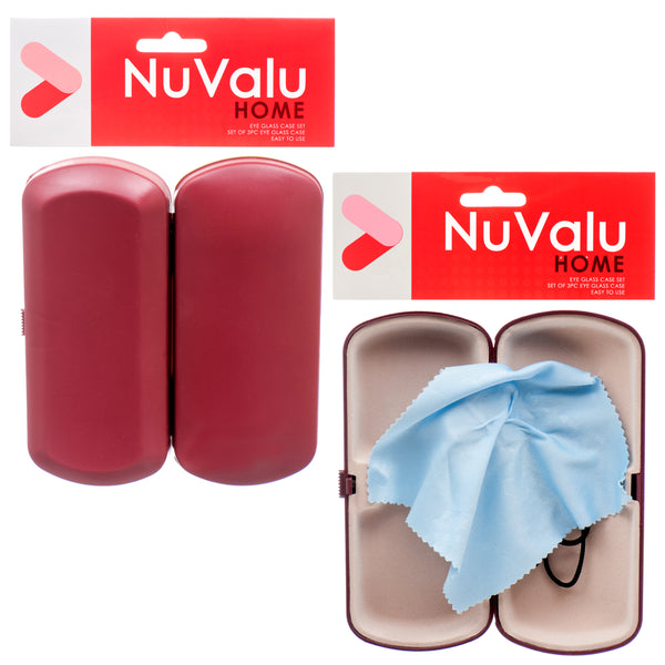 Nuvalu Eye Glass Case 3Pc Set W/Opp & Head Card (12 Pack)