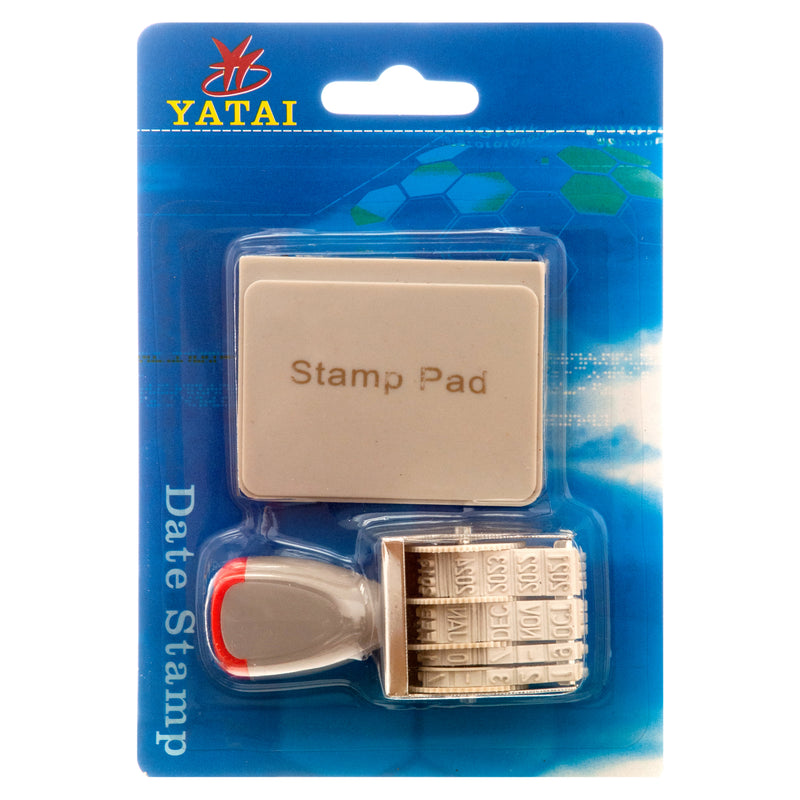 Stamp W/Pad "Date" In Blister Card (24 Pack)