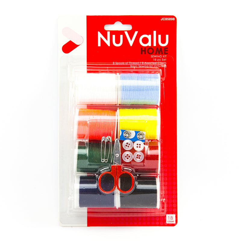 Nuvalu Sewing Thread 8Pcs Kit W/Asst.Colors (24 Pack)